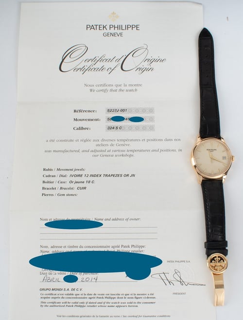 Paper shot of Calatrava Date
