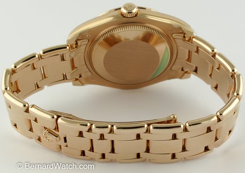 Rear / Band View of Datejust Pearlmaster 34