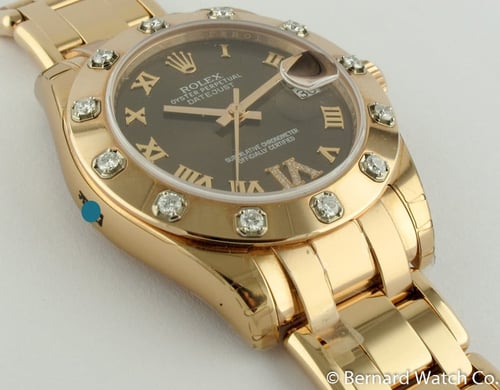 9' Side Shot of Datejust Pearlmaster 34
