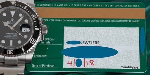 Paper shot of Submariner Date