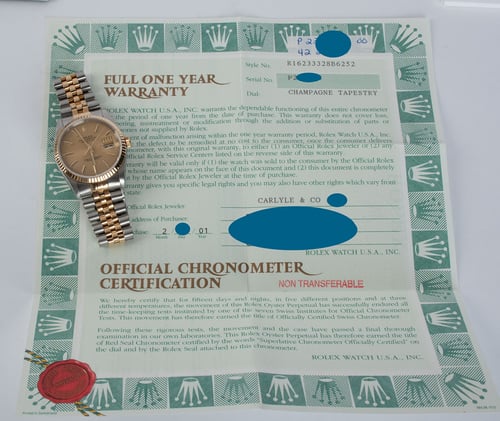 Paper shot of Datejust 36