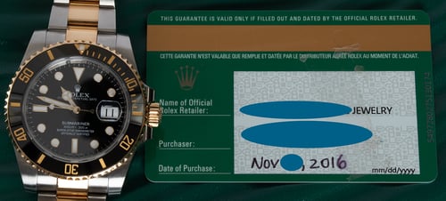 Paper shot of Submariner Date