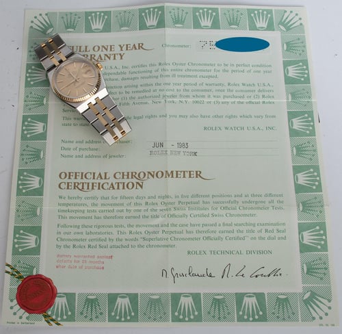 Paper shot of Datejust Oysterquartz
