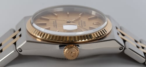 Crown Side Shot of Datejust Oysterquartz