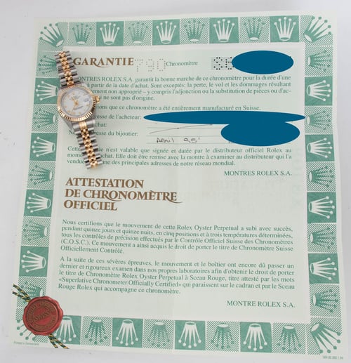 Paper shot of Ladies Datejust 26