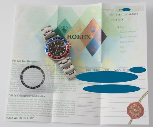 Paper shot of GMT-Master II