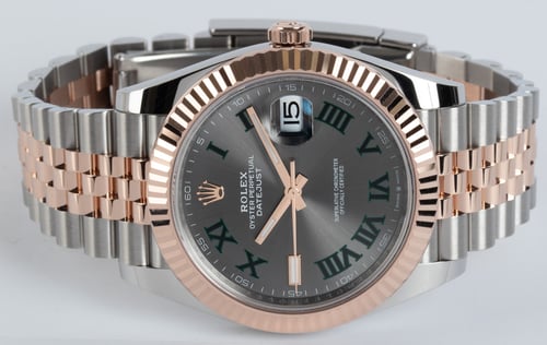 Front View of Datejust 41 'Wimbledon'