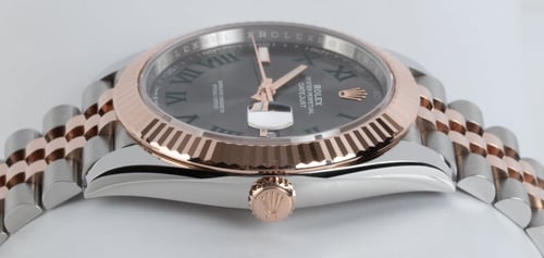 Crown Side Shot of Datejust 41 'Wimbledon'