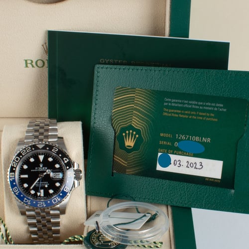 View in Box of GMT-Master II 'Batgirl'