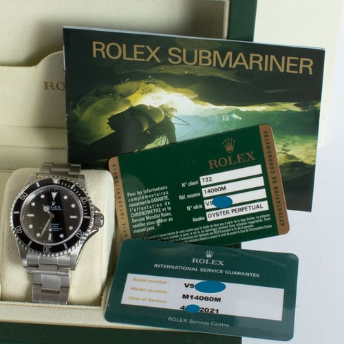 View in Box of Submariner '4 Lines'