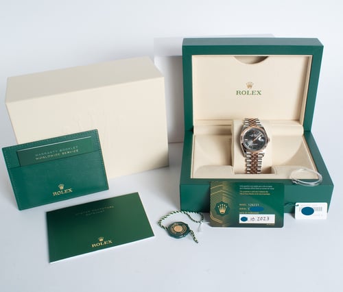 Box / Paper shot of Datejust 36 'Wimbledon'
