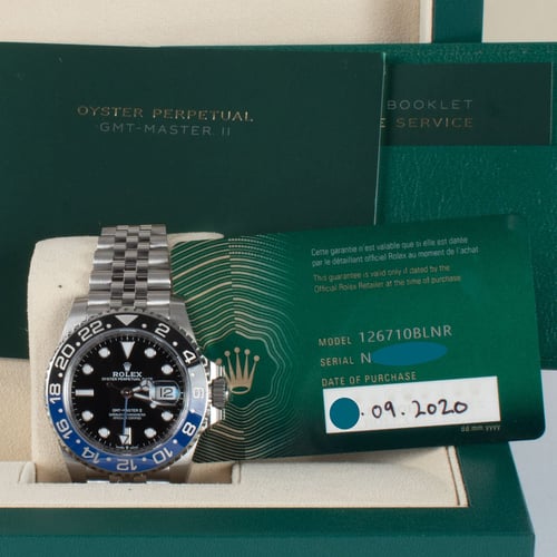 View in Box of GMT-Master II 'Batgirl'