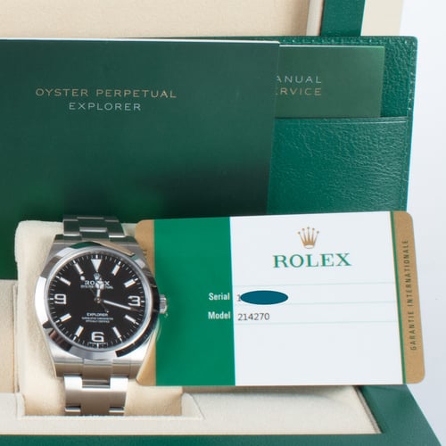 View in Box of Explorer 39MM 'Full Lume'