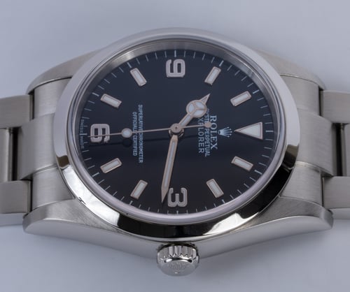 Crown Side Shot of Explorer 36MM