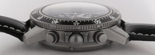 Crown Side Shot of 103 Ti DIAPAL Pilot Chronograph