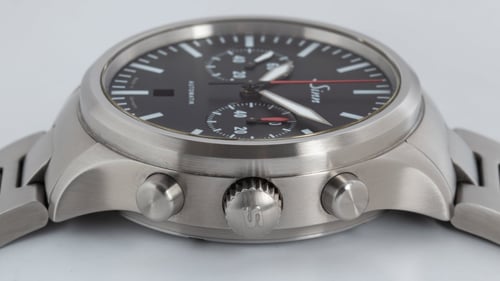 Crown Side Shot of 936 Bi-Compax Chronograph