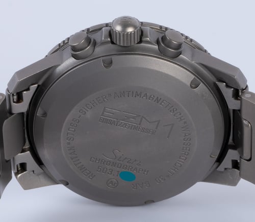 Caseback of EZM 1 Mission Timer