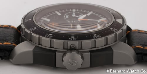 Crown Side Shot of EZM 10 Chronograph