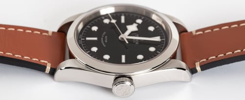 Crown Side Shot of Heritage Black Bay 41