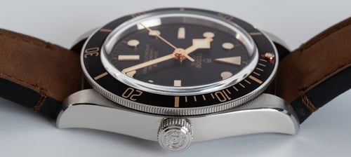 Crown Side Shot of Black Bay Fifty-Eight
