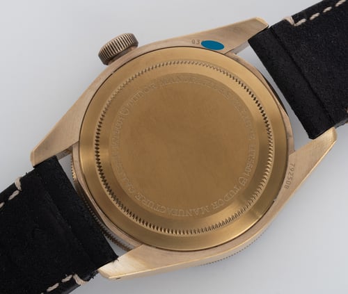 Caseback of Black Bay Bronze