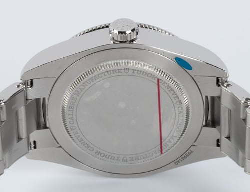 Caseback of Black Bay 58 GMT