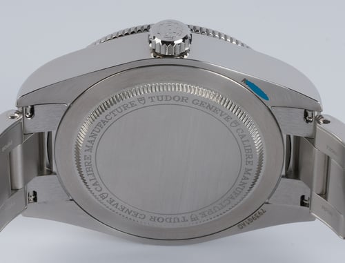 Caseback of Black Bay 58 GMT