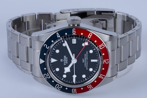 Front View of Black Bay GMT 'Pepsi'