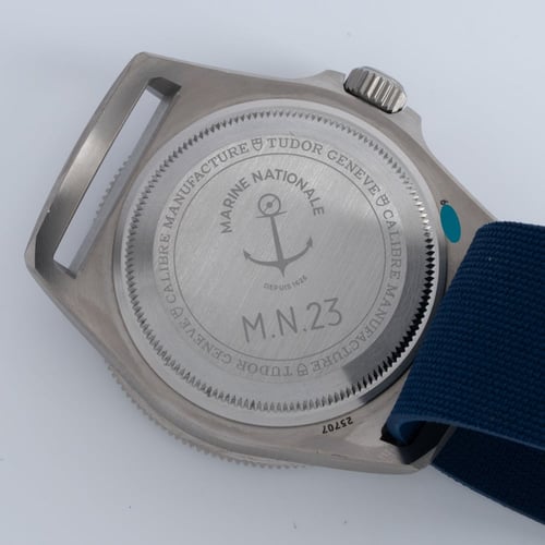 Caseback of Pelagos FXD Marine Nationale M.N. 23
