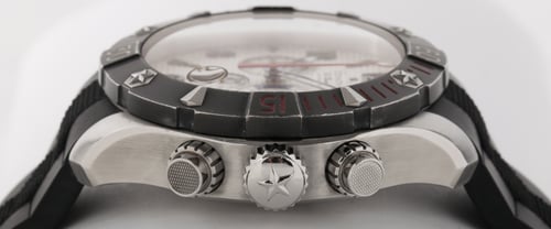 Crown Side Shot of Defy Classic Chronograph