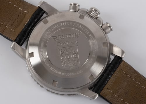 Caseback of Rainbow El Primero Chronograph