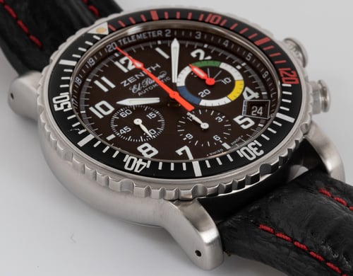 9' Side Shot of Rainbow El Primero Chronograph