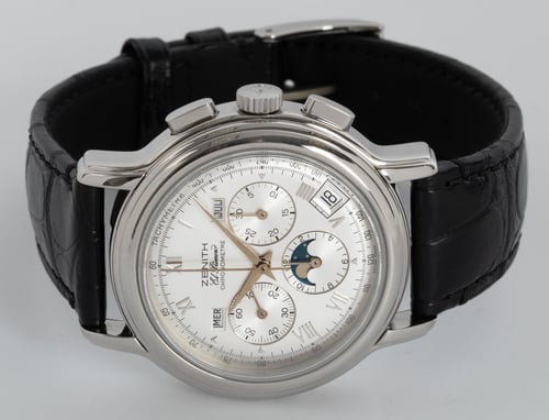 Front View of Chronomaster El Primero Triple Date Moon