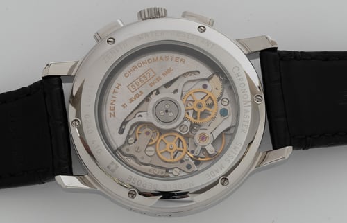 Caseback of Chronomaster El Primero Triple Date Moon