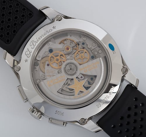 Caseback of Captain Winsor Annual Calendar