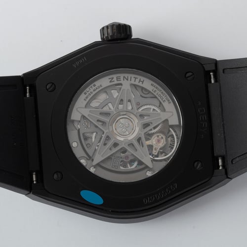 Caseback of Defy Classic Ceramic