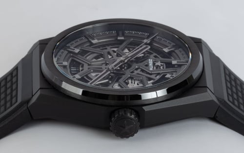 Crown Side Shot of Defy Classic Ceramic