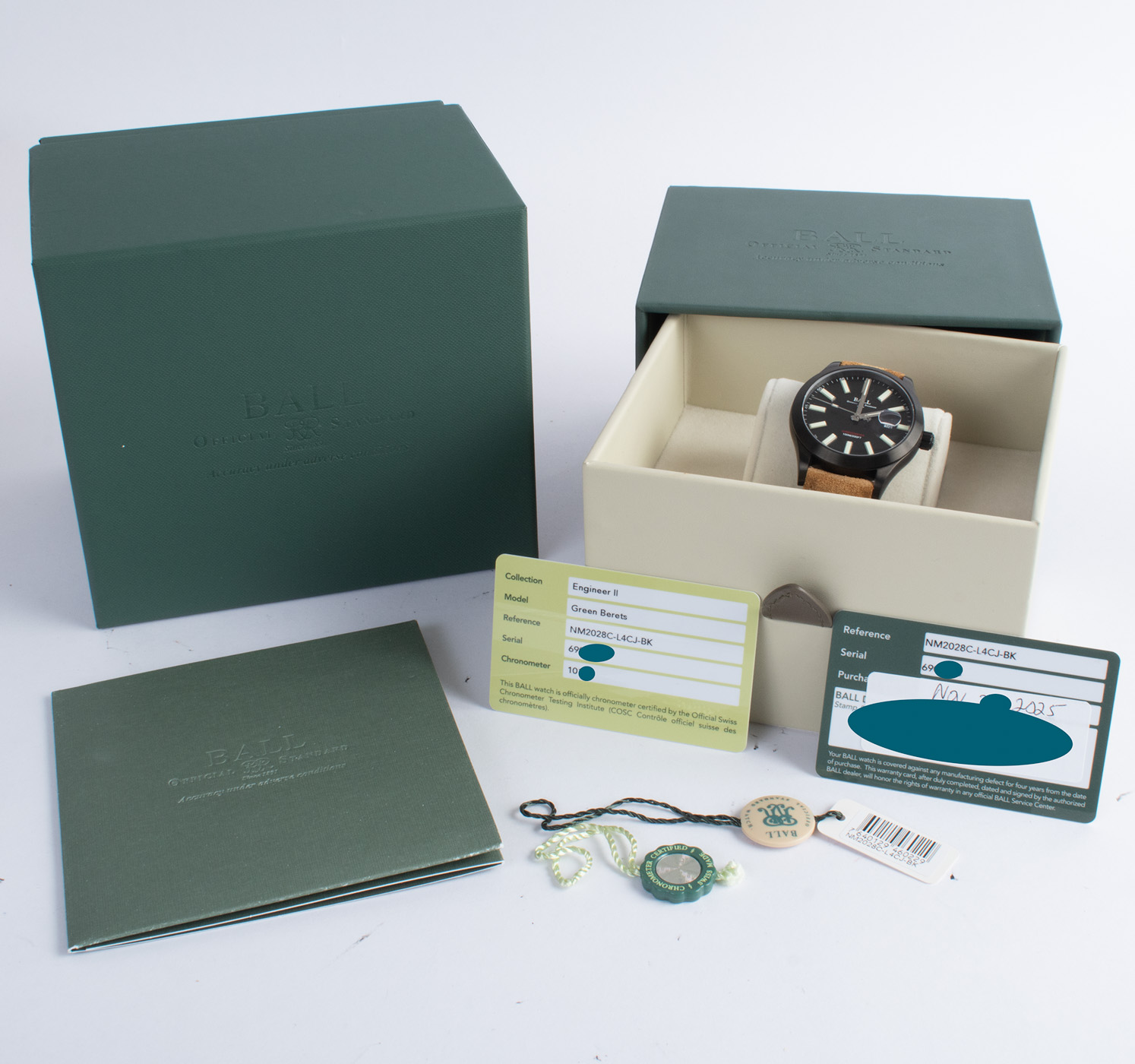 Ball Engineer II Green Berets NM2028C - 2025 Black Dial, Black DLC