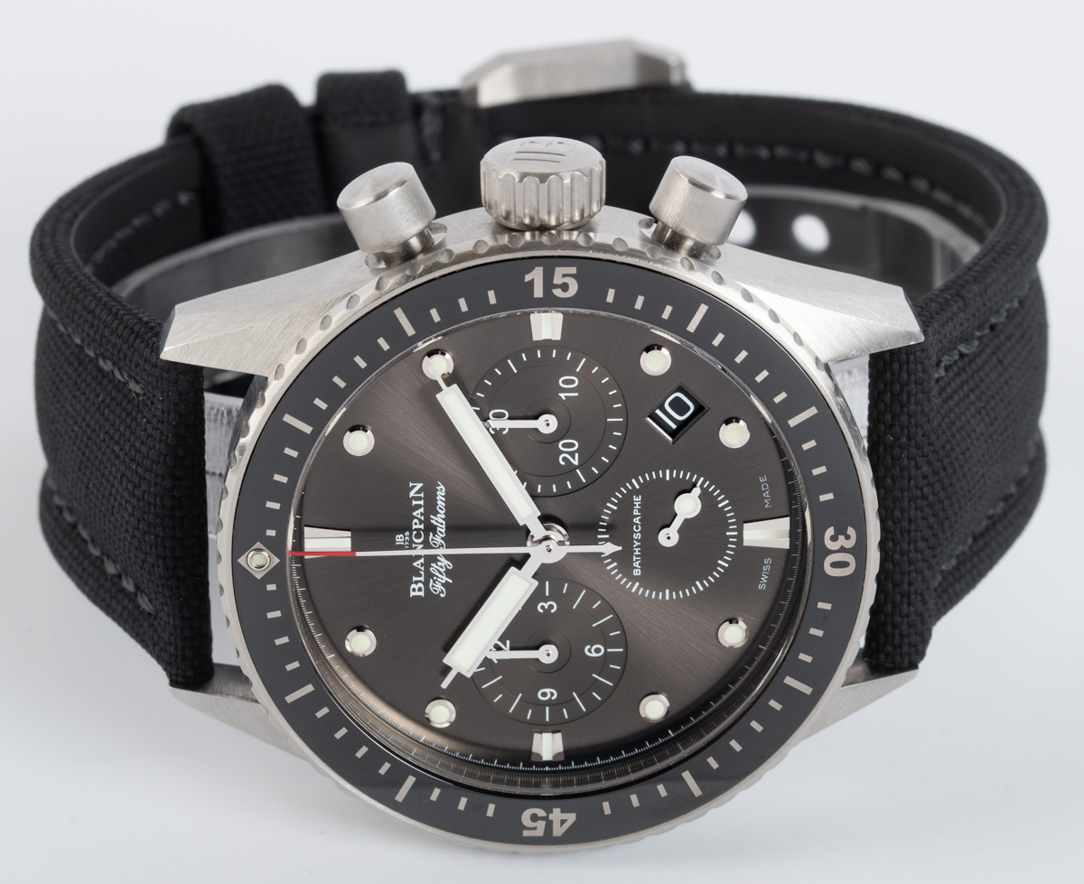 Front of BlancPain - Fifty Fathoms Bathyscape Flyback Chronograph
