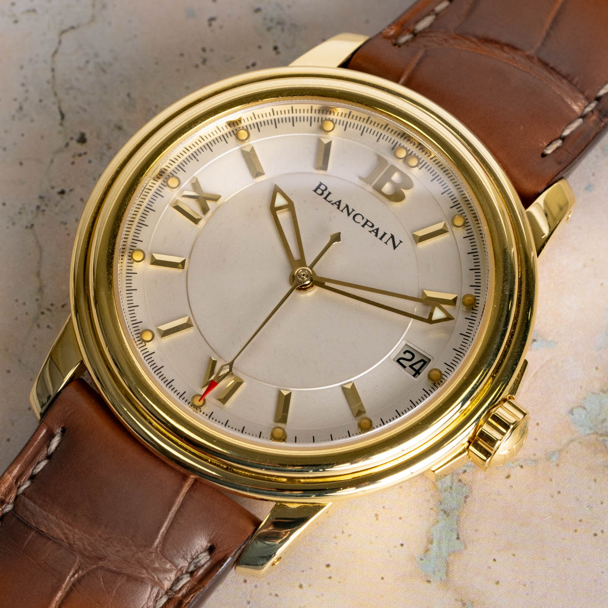 BlancPain - Leman Ultra Slim : 2100-1418-53 : SOLD OUT : silver