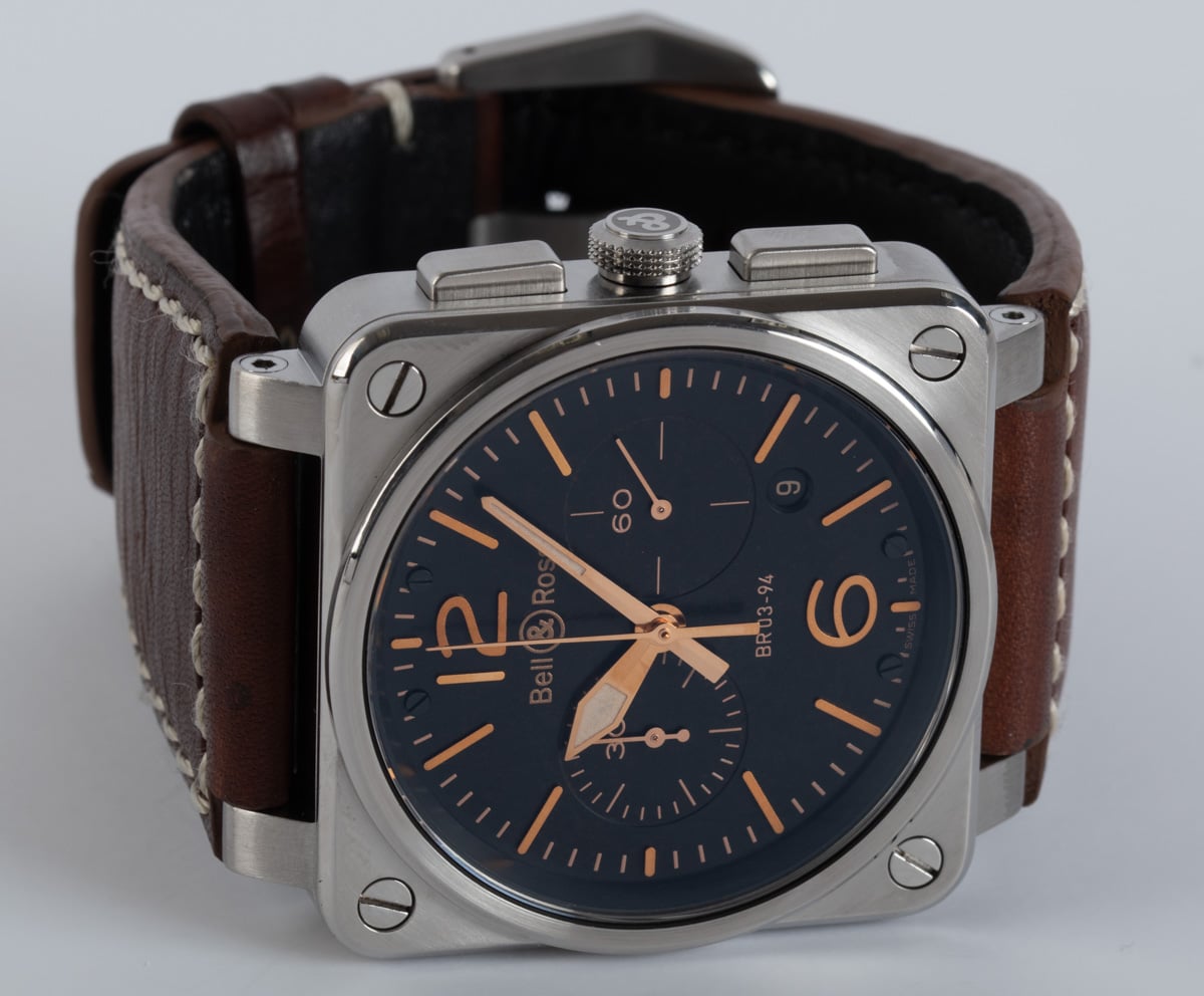 Bell Ross - BR 03-94 Golden Heritage Chronograph : BR03-94-ST-G-HE/SCA