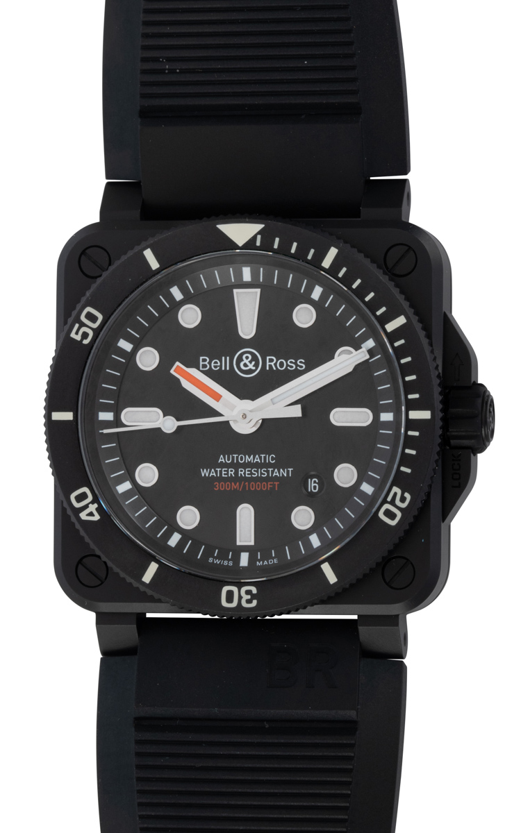 Bell Ross BR 03-92 Diver : BR0392-D-BL-CE/SRB