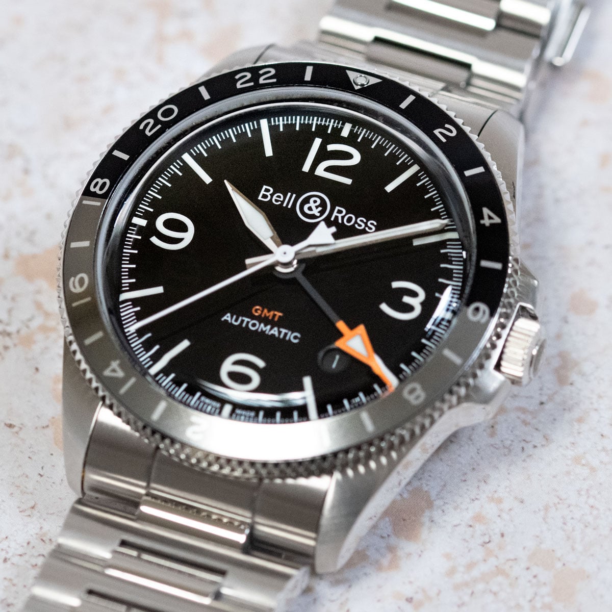 Bell Ross BR V2-93 GMT BRV293-BL-ST/SST - SOLD OUT - Black Dial