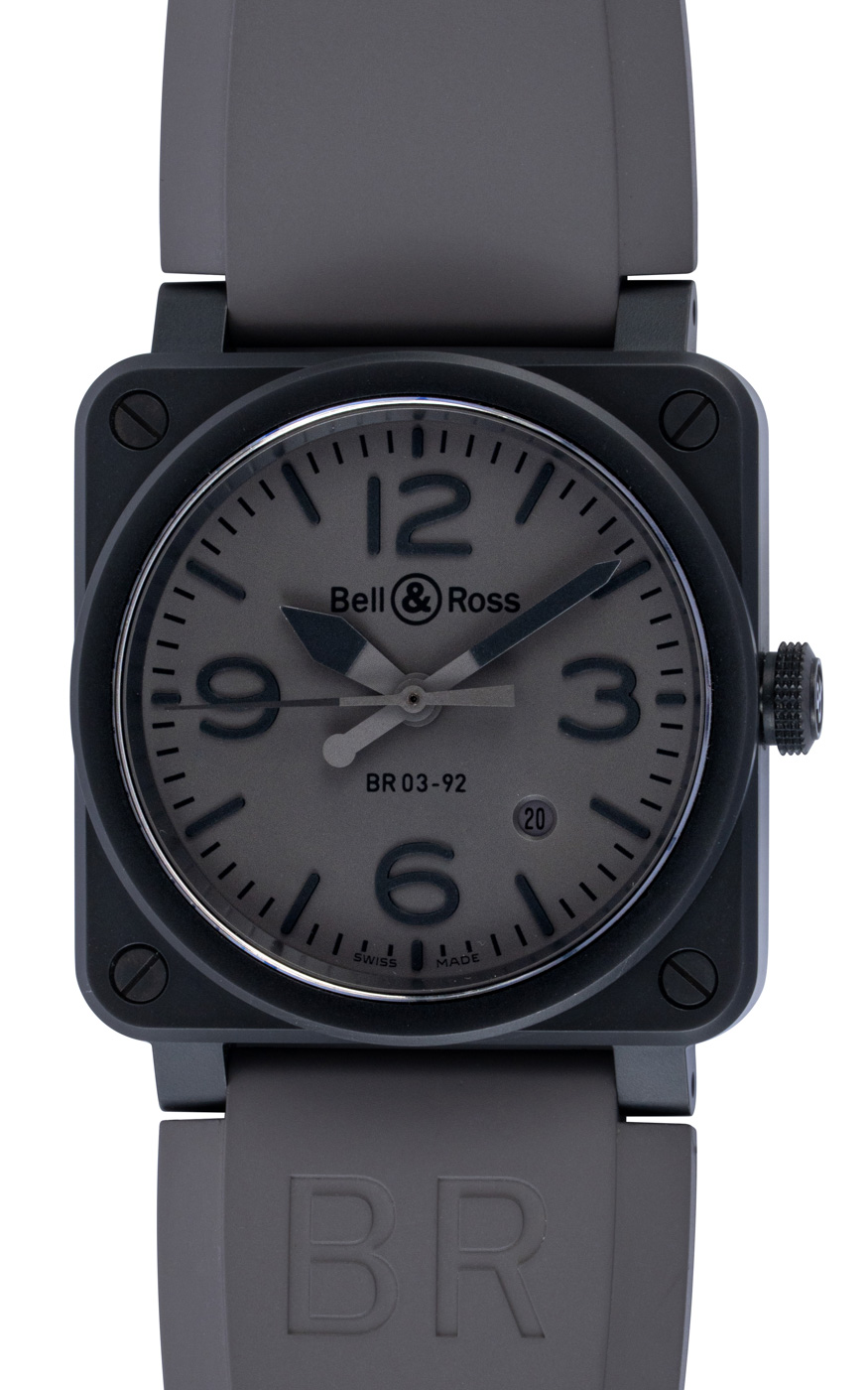 Bell Ross BR 03-92 Commando Ceramic BR03-92-COMMANDO-CE - Gray