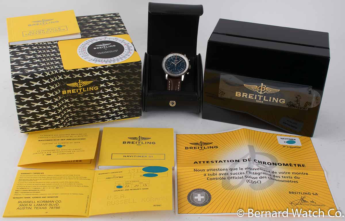 Breitling Navitimer Blue Sky 60th Anniversary AB012512/C864 - SOLD