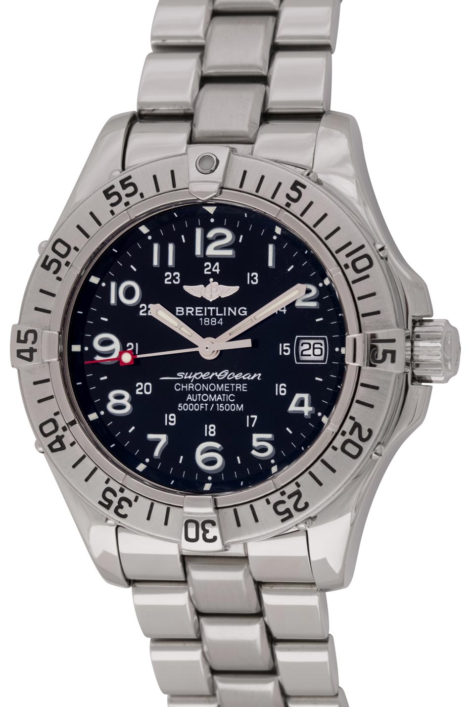 Breitling SuperOcean A17360 SOLD OUT black dial on Professional bracelet