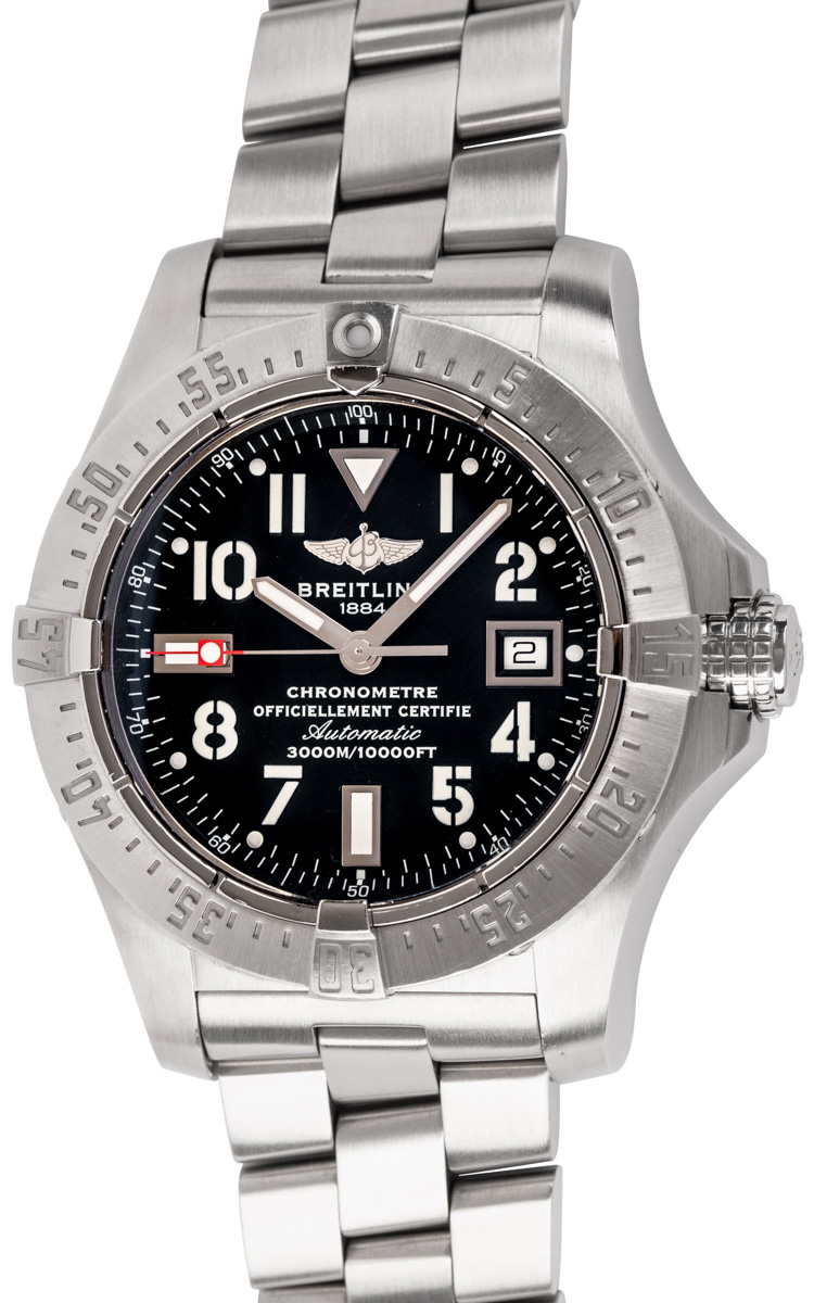 Breitling - Avenger Seawolf : A17330 : SOLD OUT : black dial on