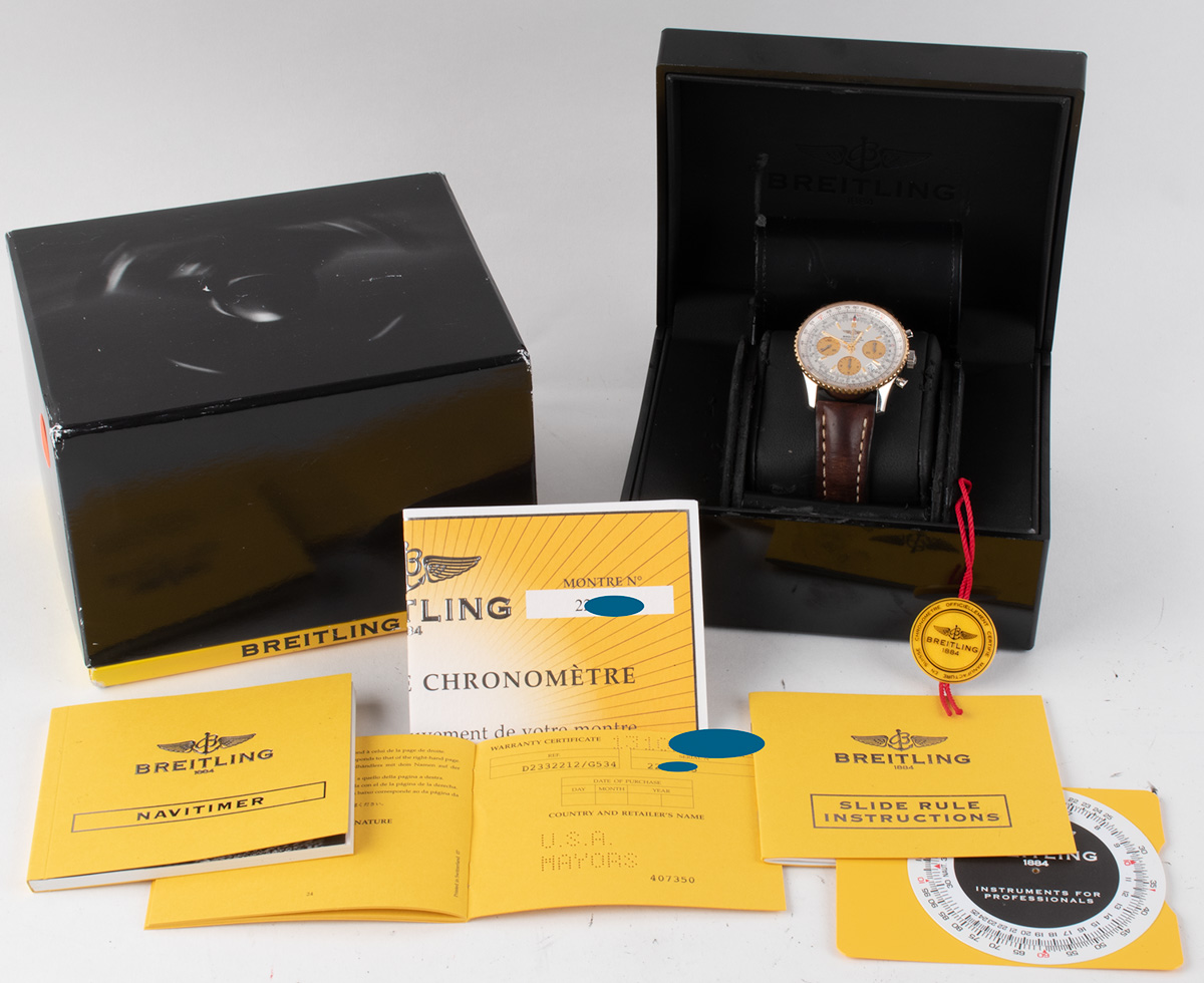Breitling - Navitimer : D2332212/G534 : SOLD OUT : silver / gold