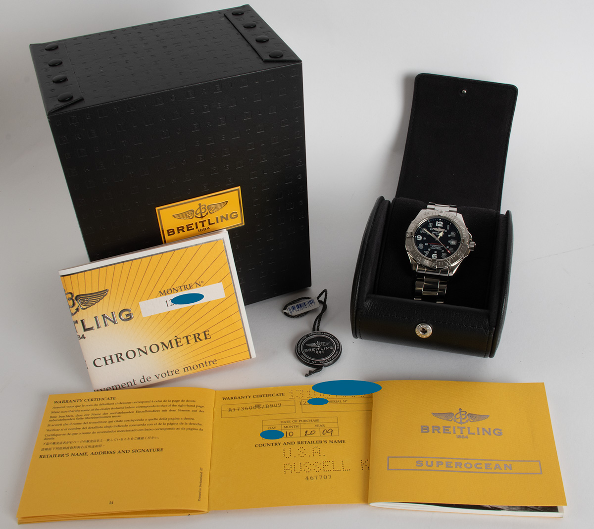 Breitling - SuperOcean : A1736006/B909 : SOLD OUT : raised logo on
