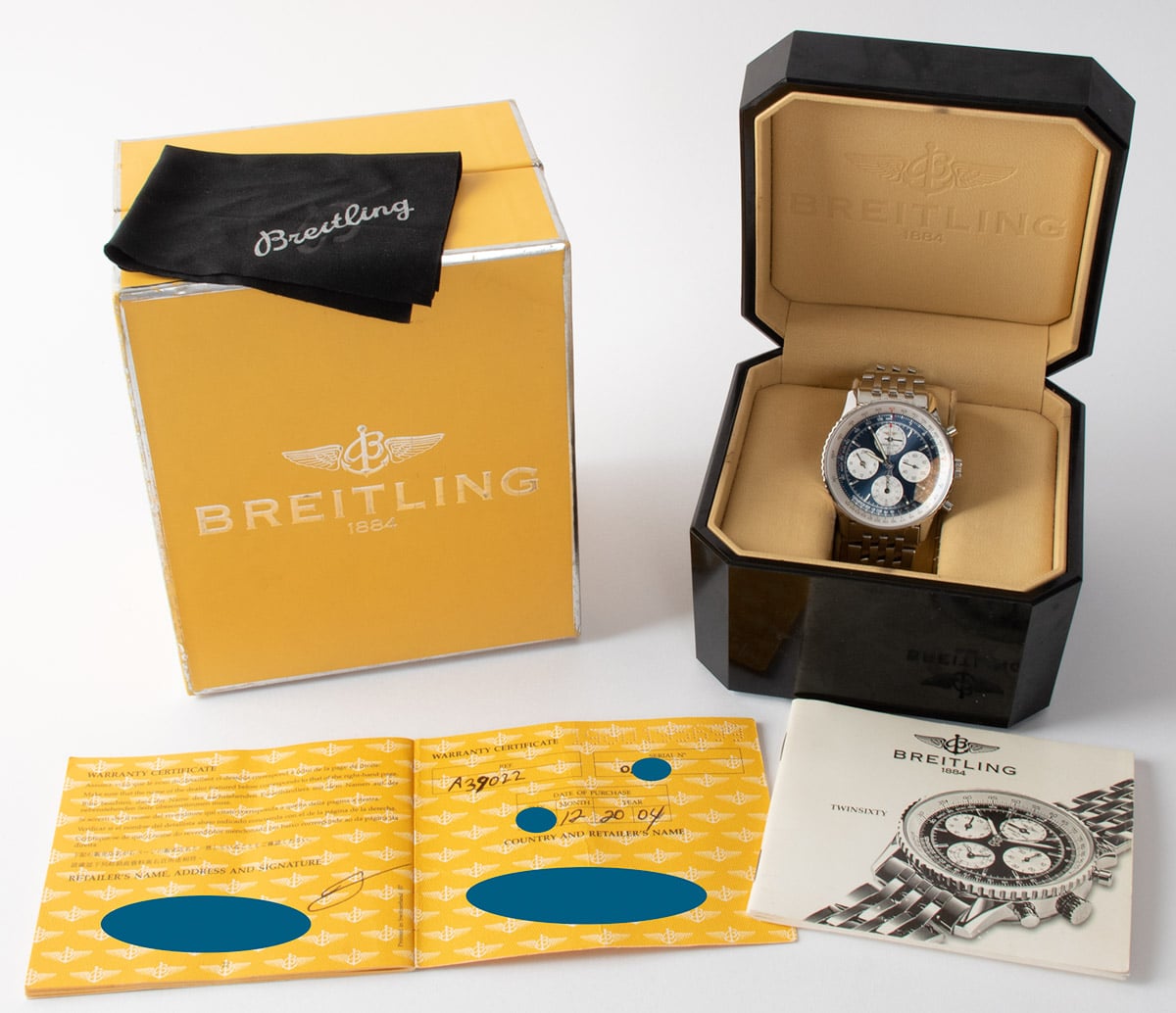 Breitling - Twin-Sixty : A3902212/C258 : SOLD OUT : blue / silver dial